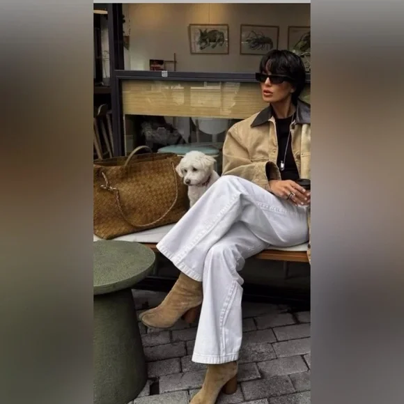 L.L.Bean Red/Brown Corduroy, Sz Large - Vintage Field Barn Jacket, Chore Coat - Picture 10 of 14